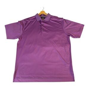 FootJoy Golf Polo Men’s XL Purple Performance Shirt Eclectic Grandpa Dadcore